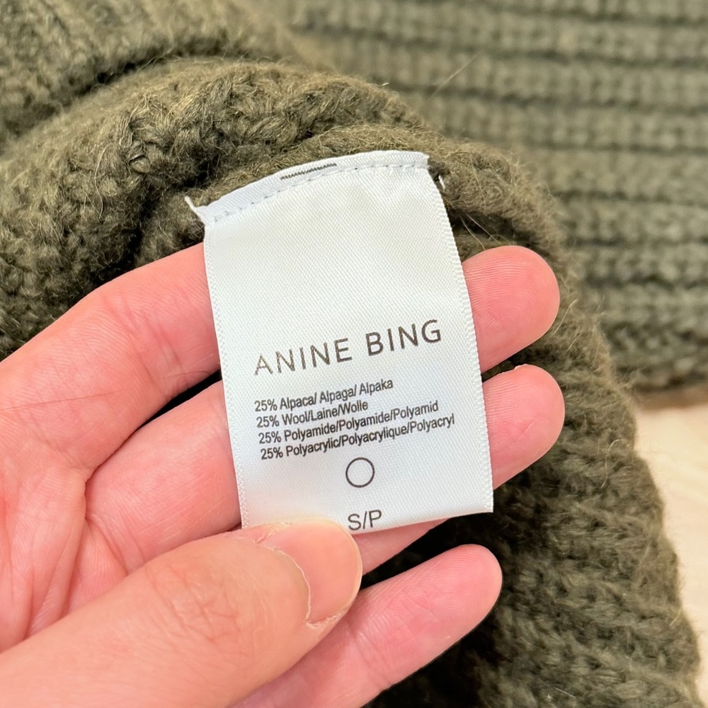 Anine Bing Women’s Sydney Oversized Funnel Neck Sweater - Picture 4 of 8